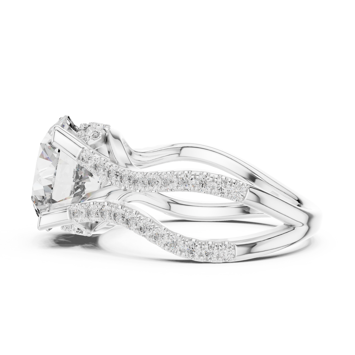 Round Halo Lab Grown Diamond Ring
