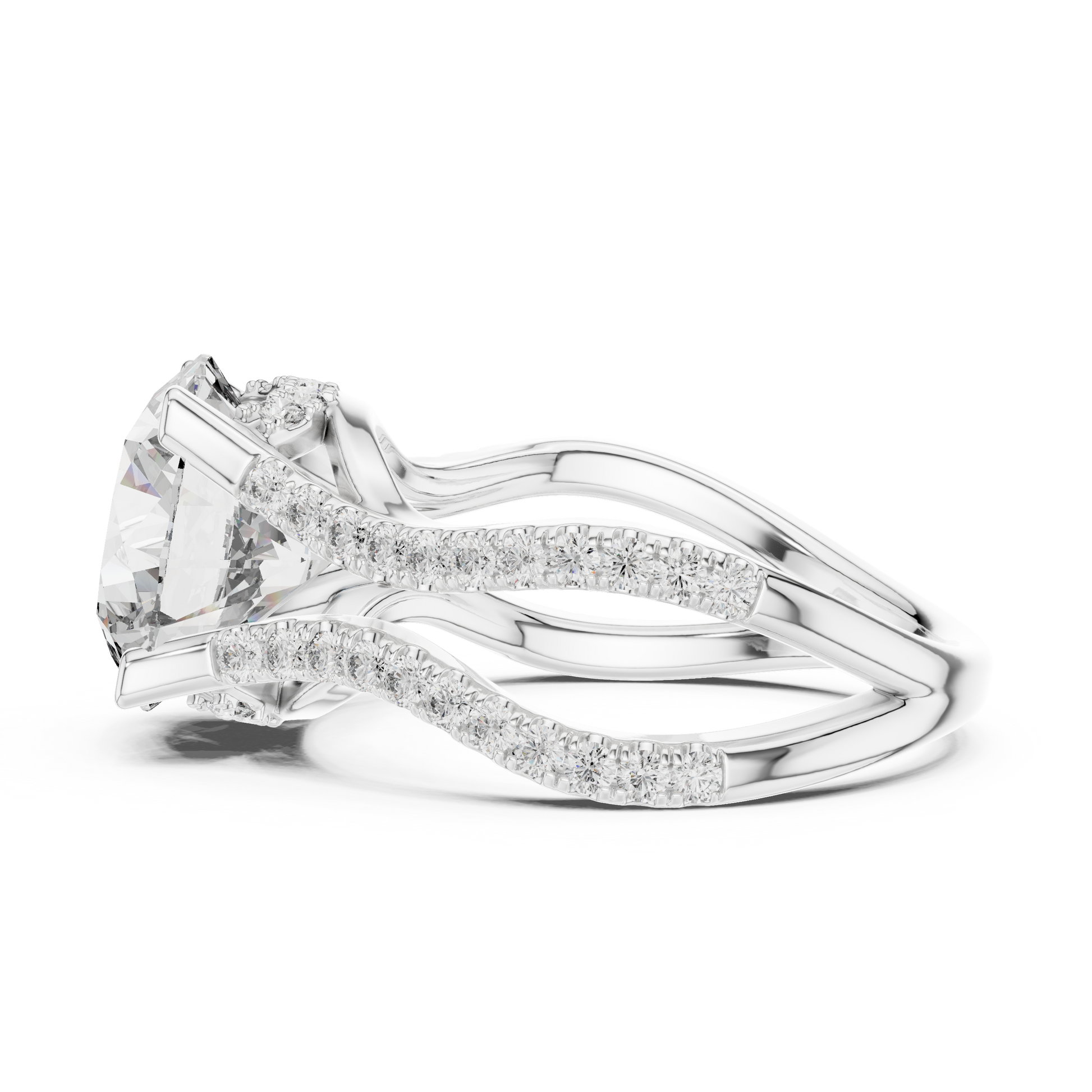 Round Halo Lab Grown Diamond Ring