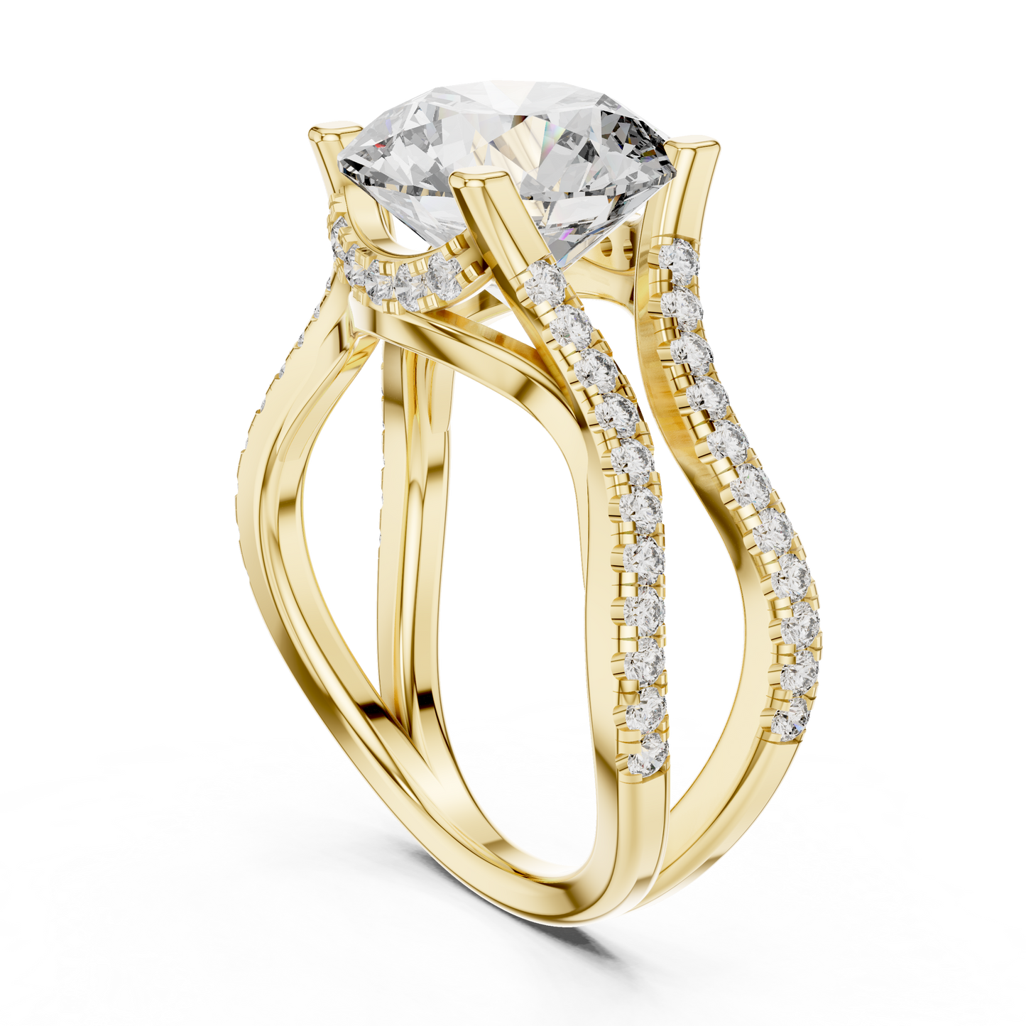 Round Halo Lab Grown Diamond Ring