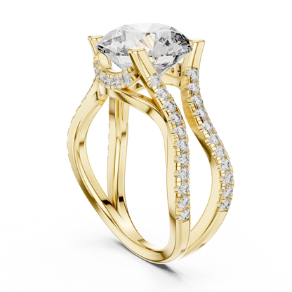Round Halo Lab Grown Diamond Ring