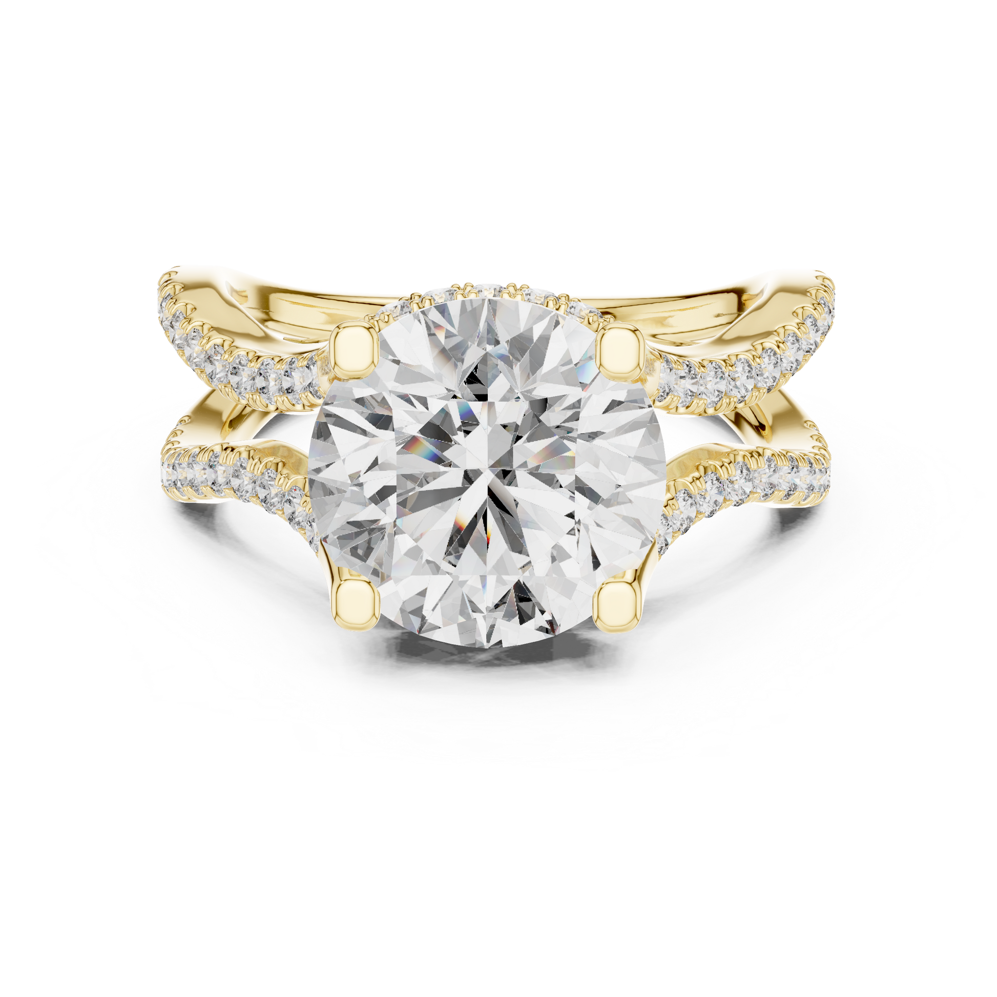 Round Halo Lab Grown Diamond Ring