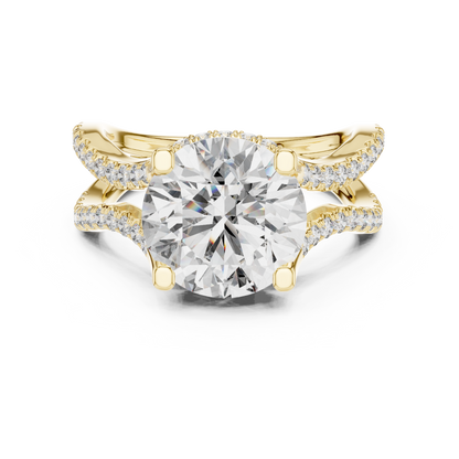 Round Halo Lab Grown Diamond Ring
