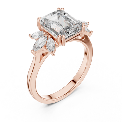 Mixed Shape Lab Grown Diamond Three Stone Ring