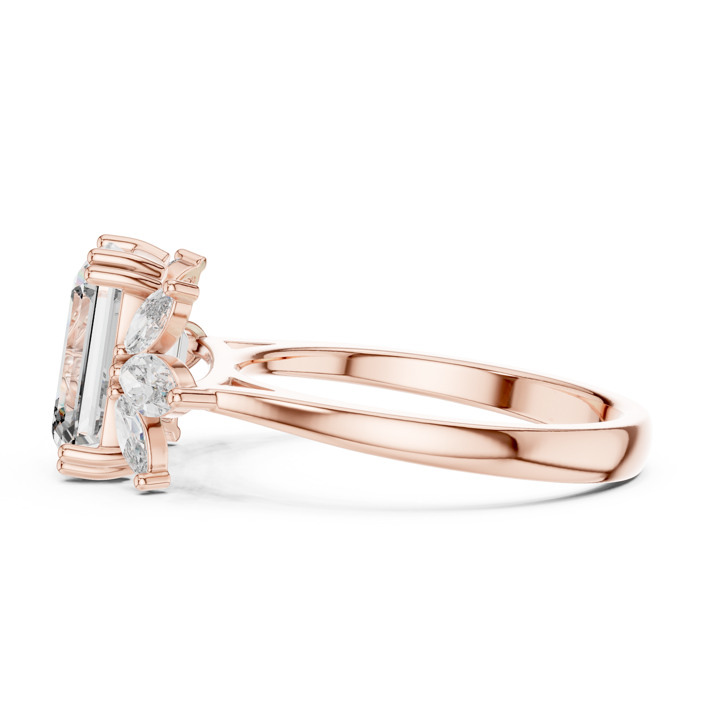 Mixed Shape Lab Grown Diamond Three Stone Ring