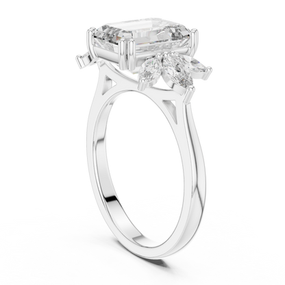 Mixed Shape Lab Grown Diamond Three Stone Ring