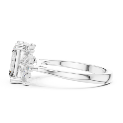 Mixed Shape Lab Grown Diamond Three Stone Ring