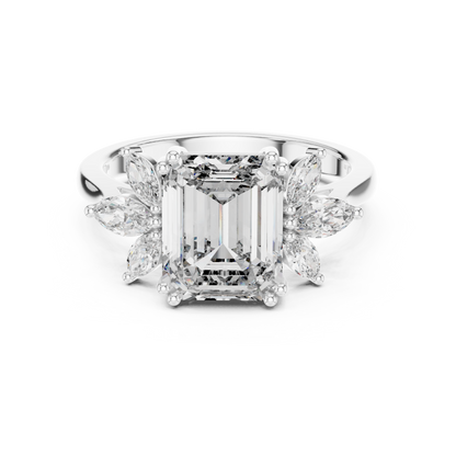 Mixed Shape Lab Grown Diamond Three Stone Ring