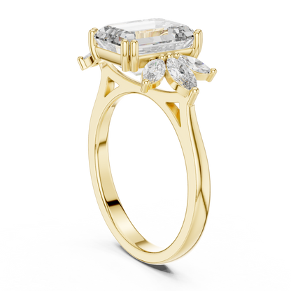 Mixed Shape Lab Grown Diamond Three Stone Ring