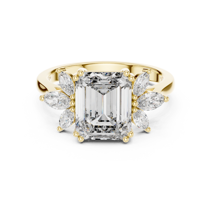 Mixed Shape Lab Grown Diamond Three Stone Ring