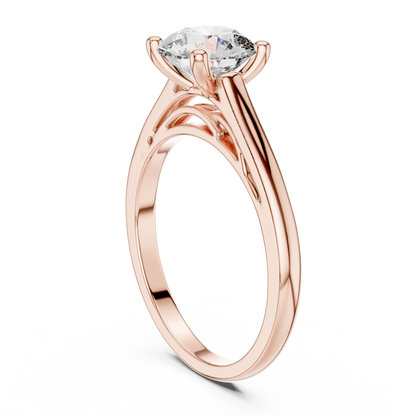 Round Solitaire Lab Grown Diamond Ring