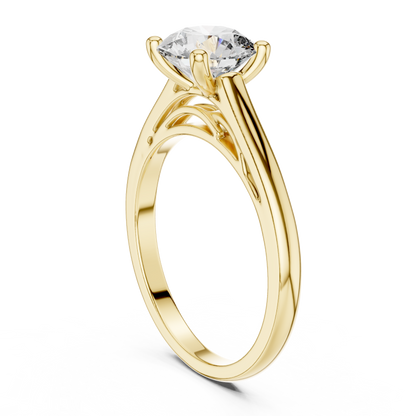 Round Solitaire Lab Grown Diamond Ring