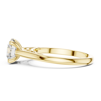 Round Solitaire Lab Grown Diamond Ring
