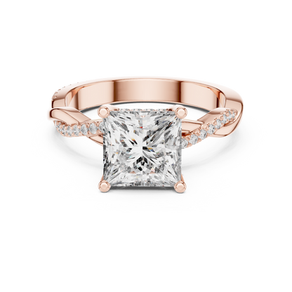 Mixed Shape Lab Grown Diamond Halo Ring