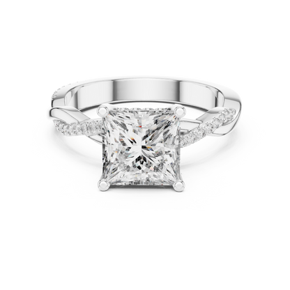 Mixed Shape Lab Grown Diamond Halo Ring