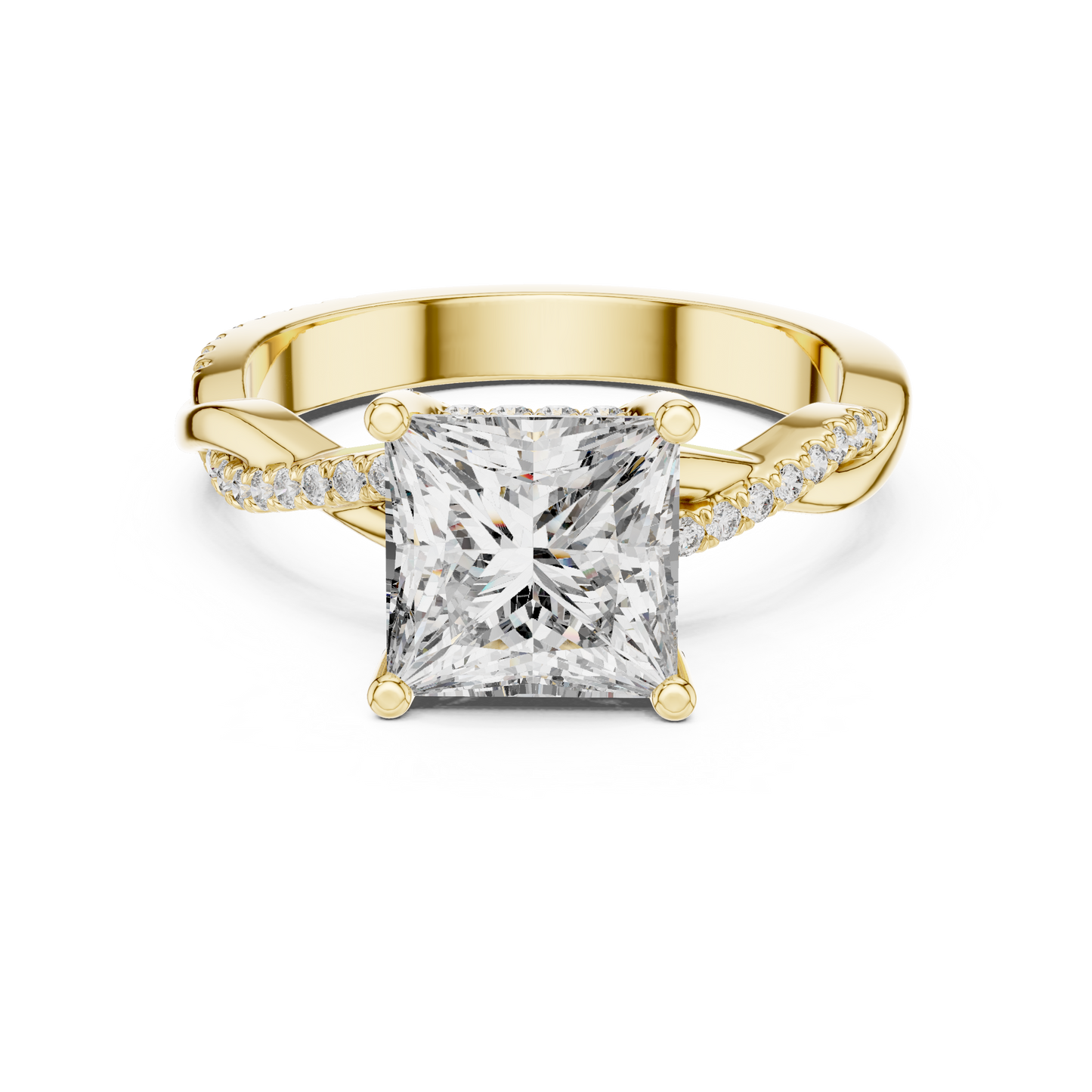 Mixed Shape Lab Grown Diamond Halo Ring