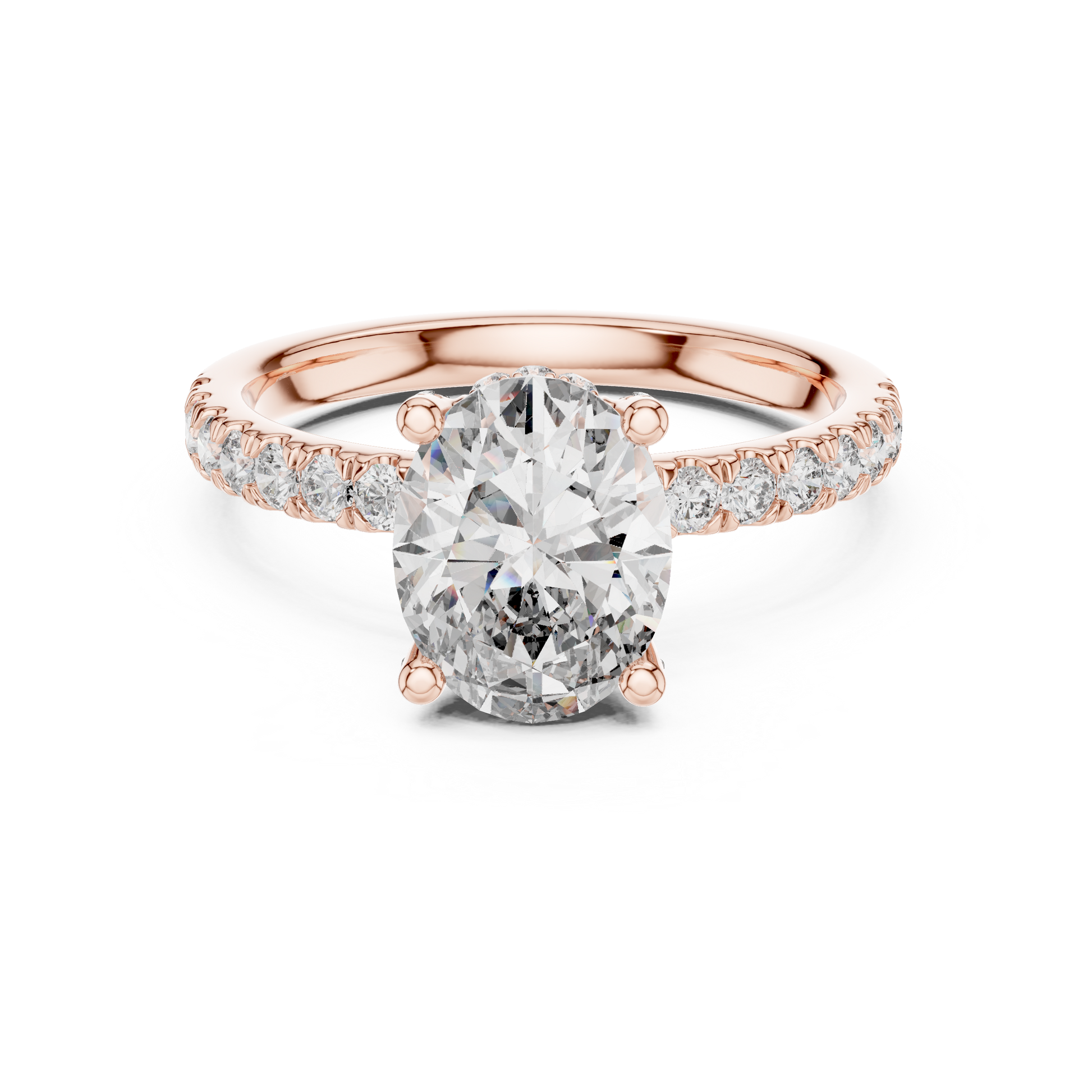 Round Halo Lab Grown Diamond Ring