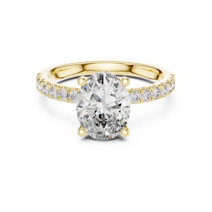 Round Halo Lab Grown Diamond Ring