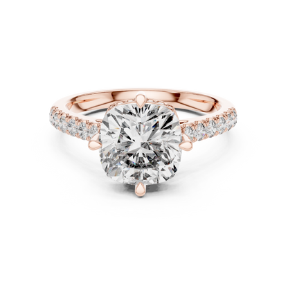 Round Halo Lab Grown Diamond Ring