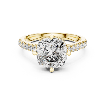 Round Halo Lab Grown Diamond Ring