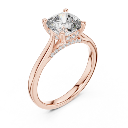 Round Halo Lab Grown Diamond Ring