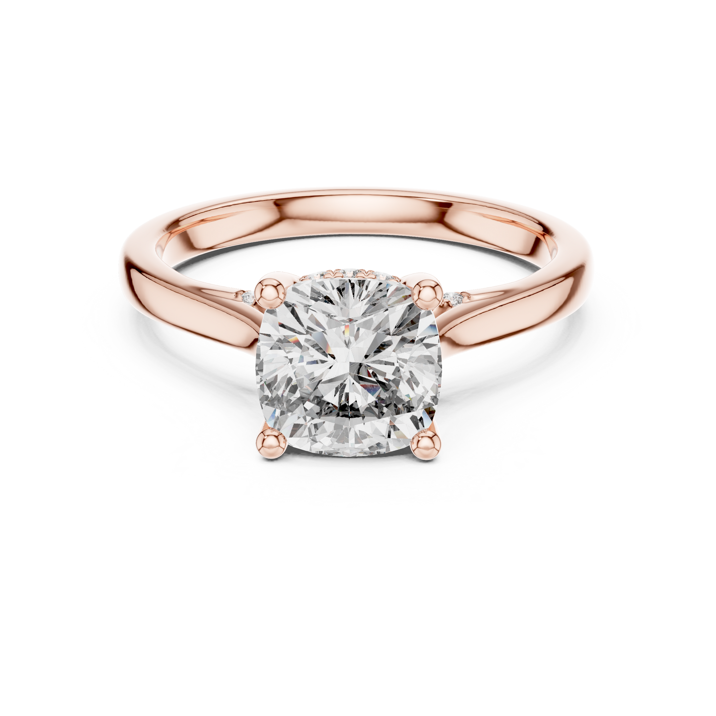 Round Halo Lab Grown Diamond Ring
