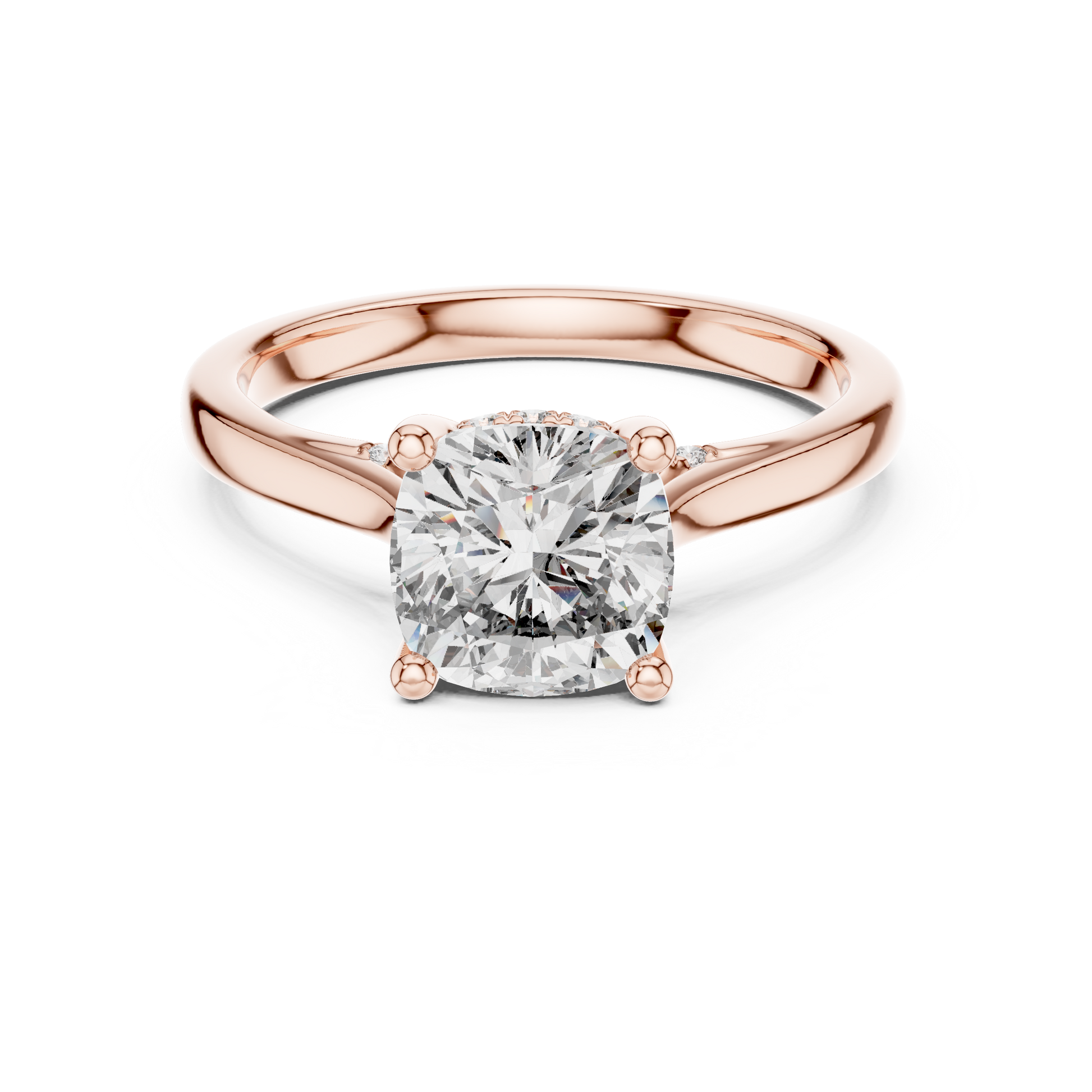 Round Halo Lab Grown Diamond Ring