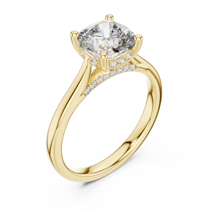 Round Halo Lab Grown Diamond Ring