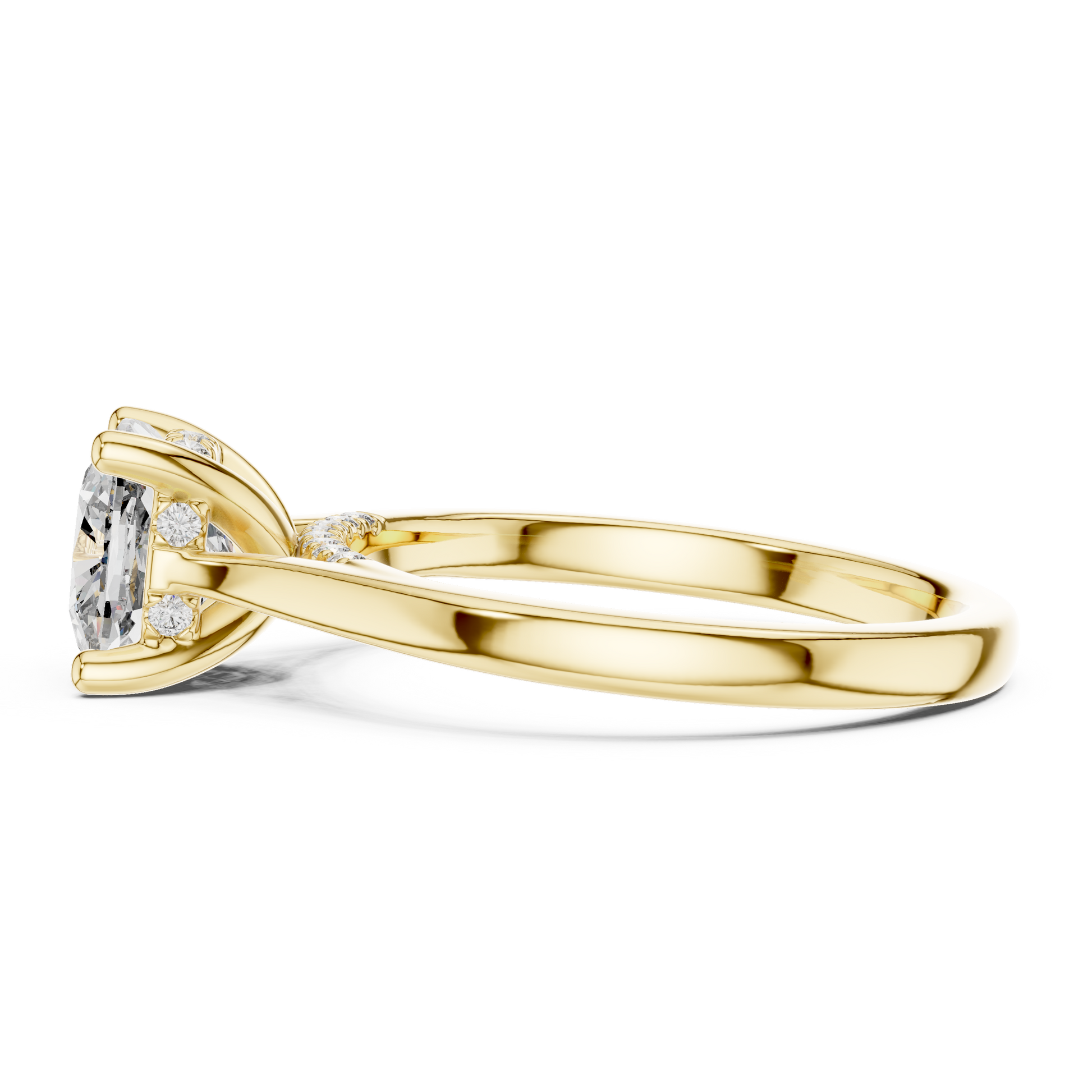 Round Halo Lab Grown Diamond Ring