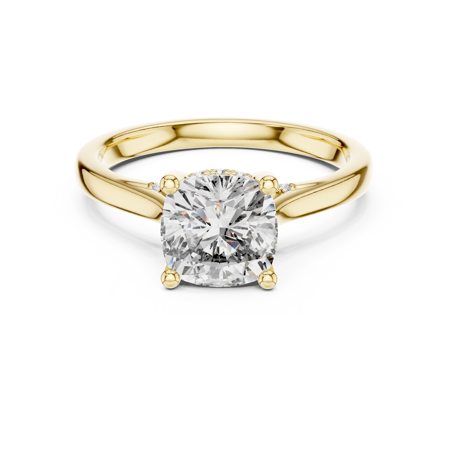 Round Halo Lab Grown Diamond Ring