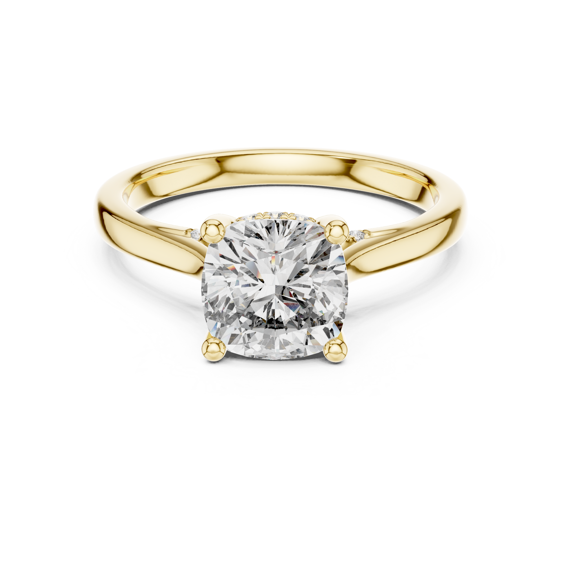 Round Halo Lab Grown Diamond Ring