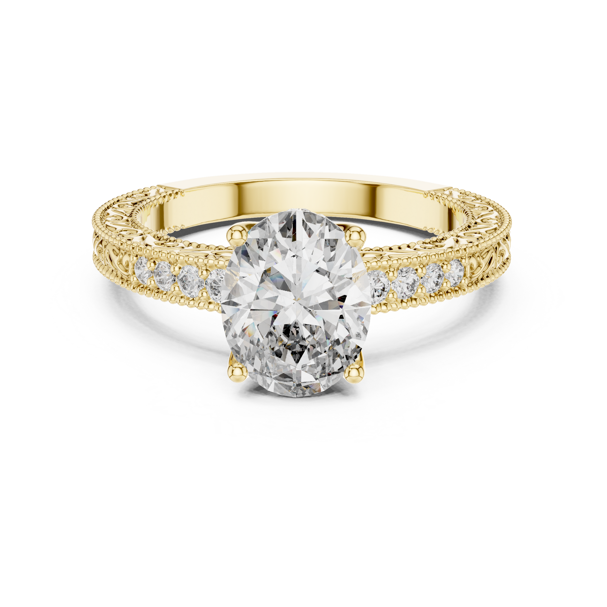 Round Halo Lab Grown Diamond Ring