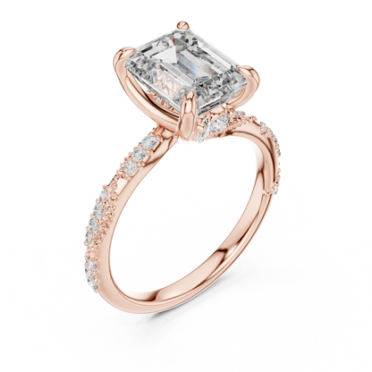 Mixed Shape Lab Grown Diamond Side Stone Ring