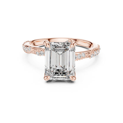 Mixed Shape Lab Grown Diamond Side Stone Ring