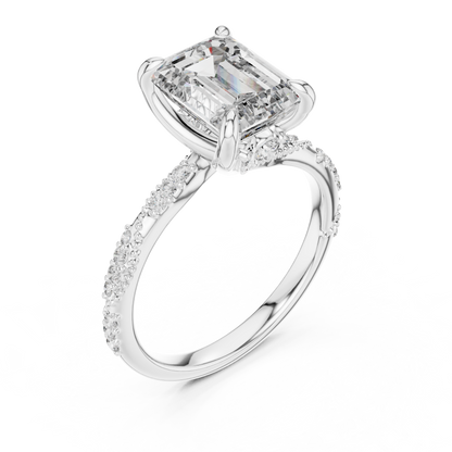Mixed Shape Lab Grown Diamond Side Stone Ring