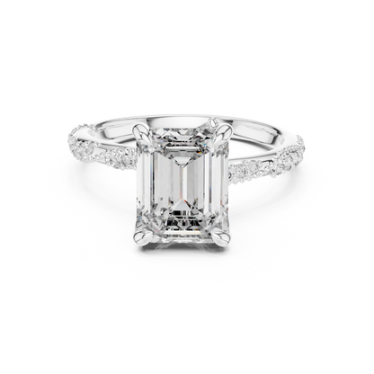 Mixed Shape Lab Grown Diamond Side Stone Ring