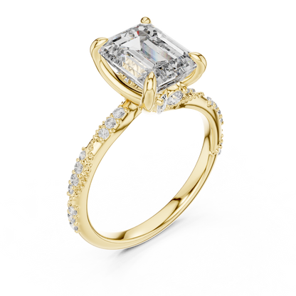 Mixed Shape Lab Grown Diamond Side Stone Ring