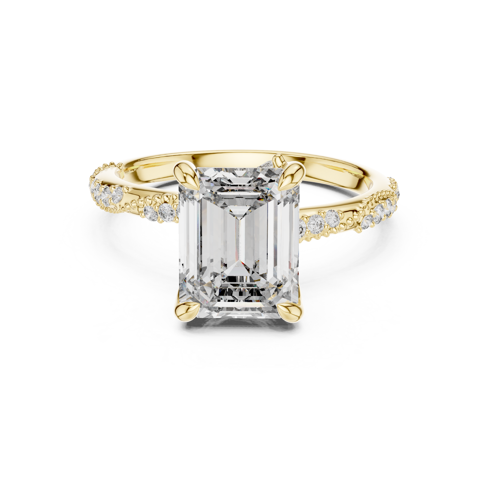 Mixed Shape Lab Grown Diamond Side Stone Ring