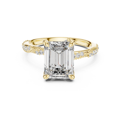 Mixed Shape Lab Grown Diamond Side Stone Ring
