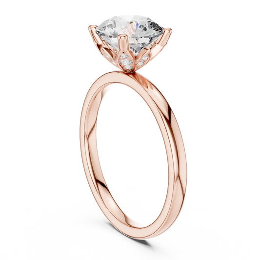 Round Halo Lab Grown Diamond Ring