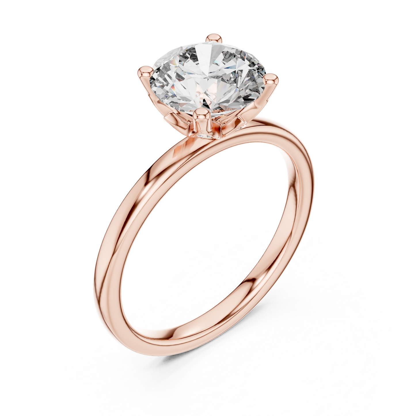 Round Halo Lab Grown Diamond Ring