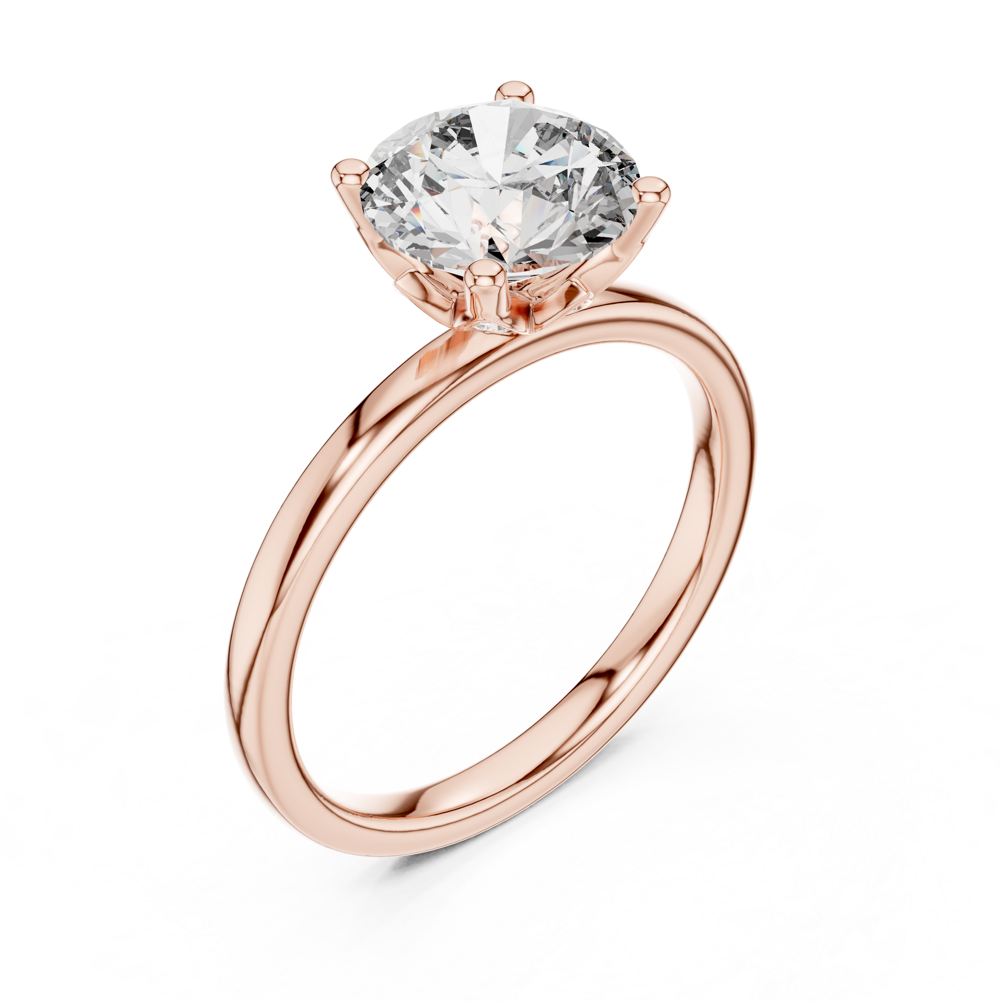 Round Halo Lab Grown Diamond Ring