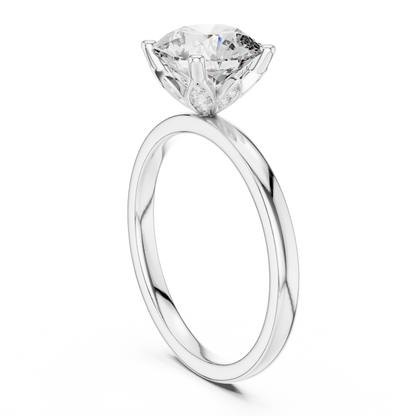 Round Halo Lab Grown Diamond Ring