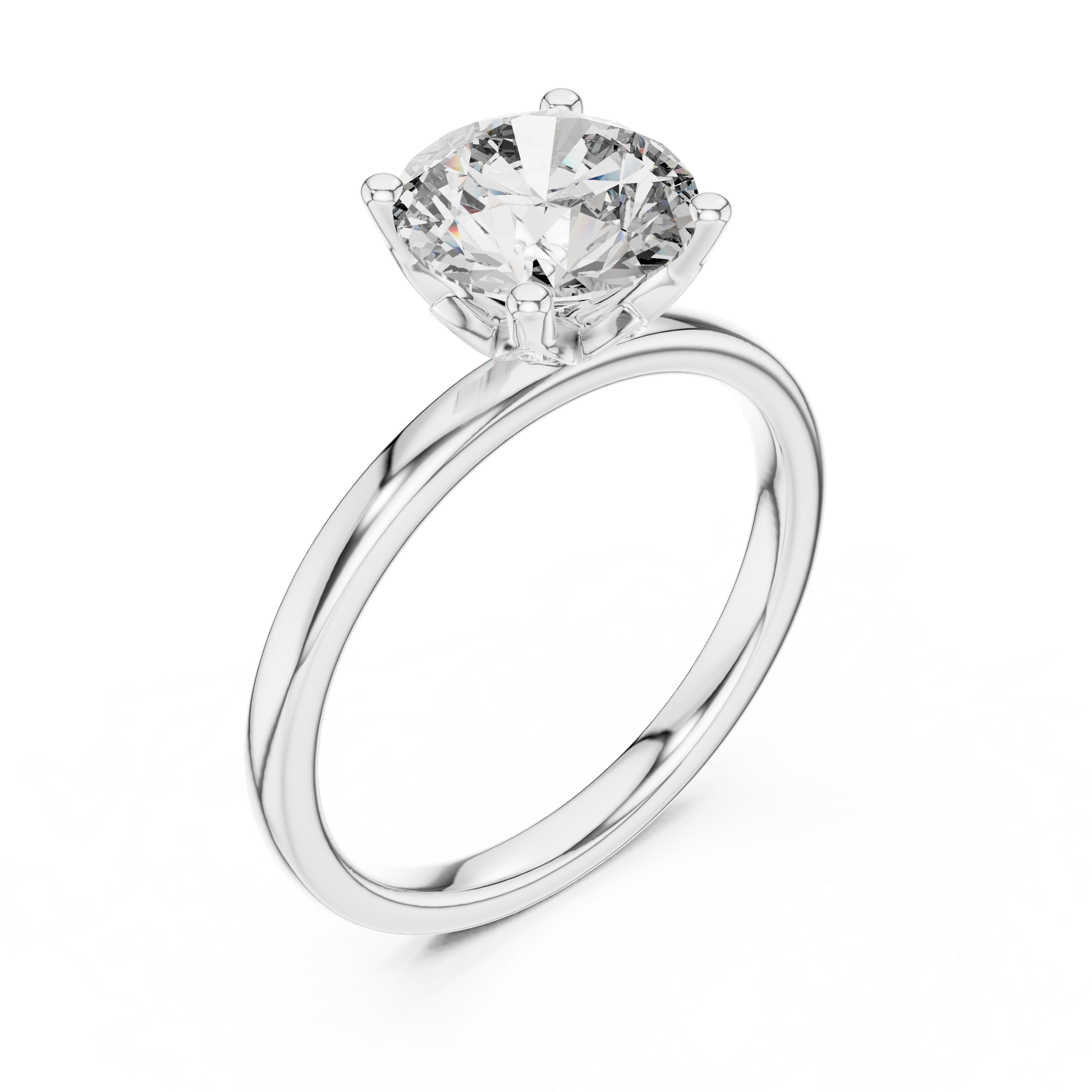 Round Halo Lab Grown Diamond Ring