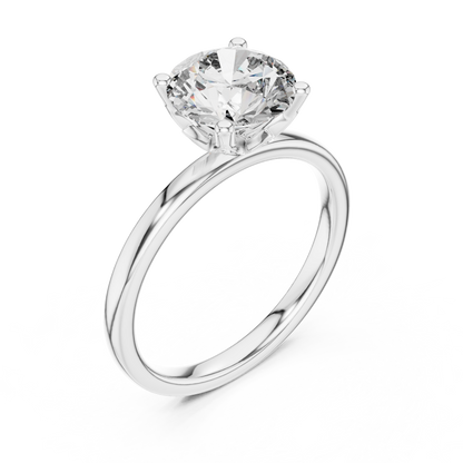 Round Halo Lab Grown Diamond Ring