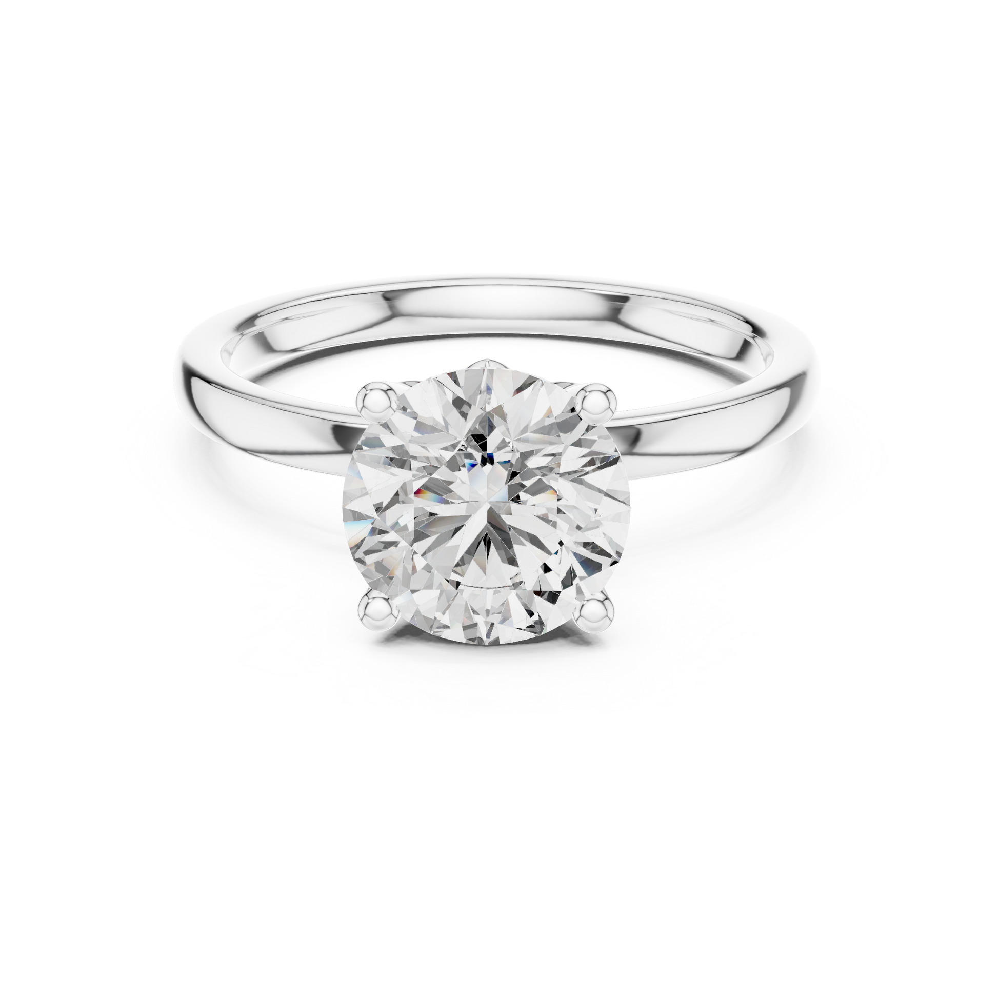 Round Halo Lab Grown Diamond Ring