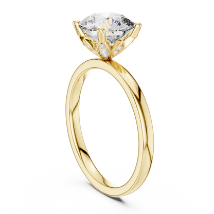 Round Halo Lab Grown Diamond Ring