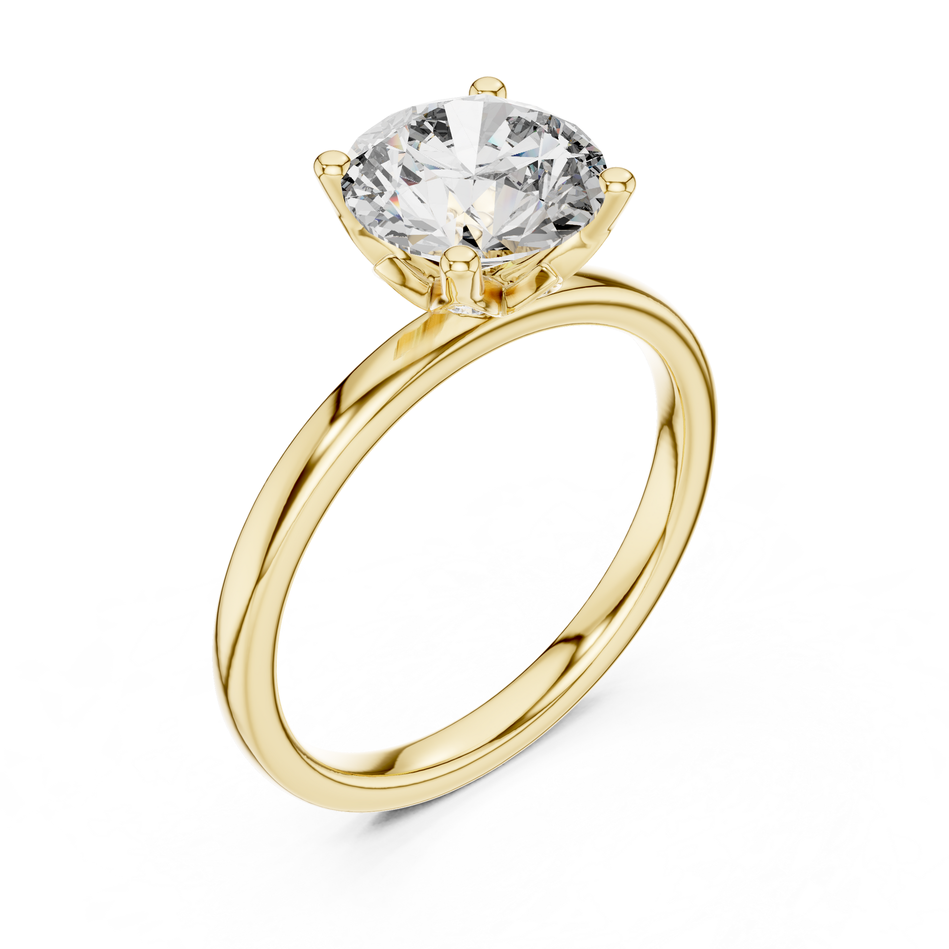 Round Halo Lab Grown Diamond Ring