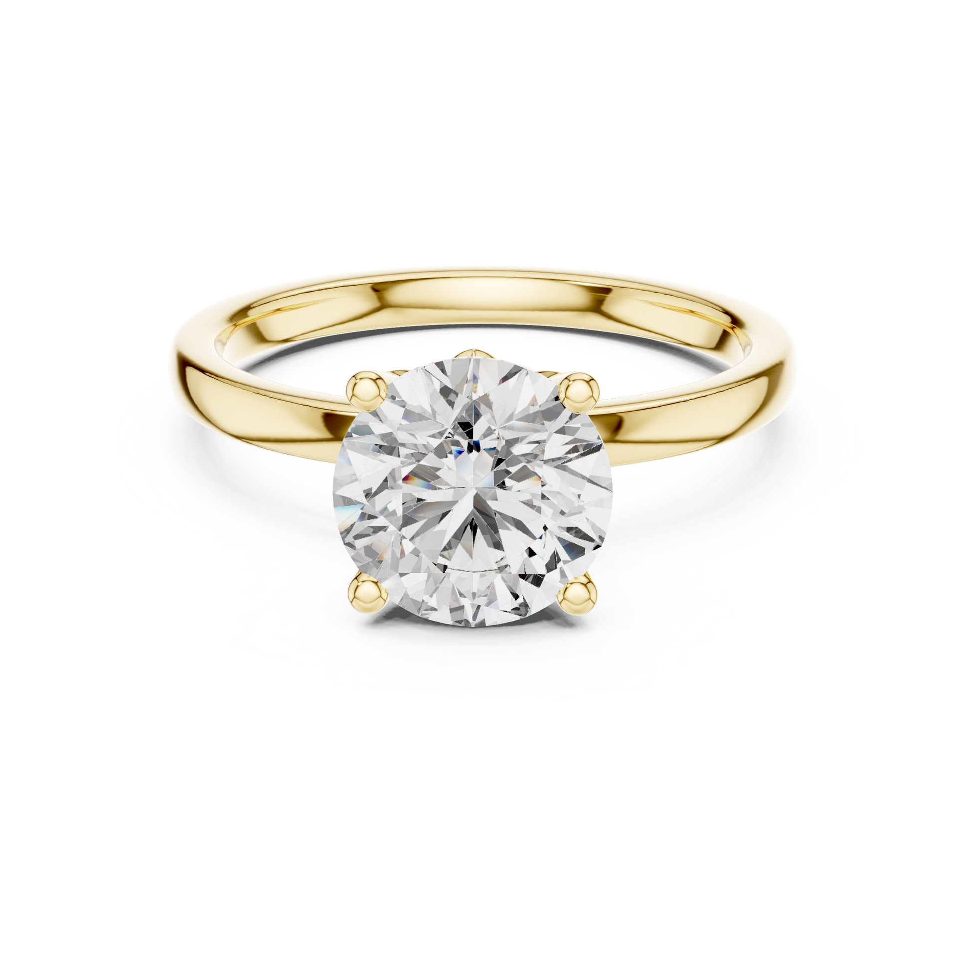 Round Halo Lab Grown Diamond Ring