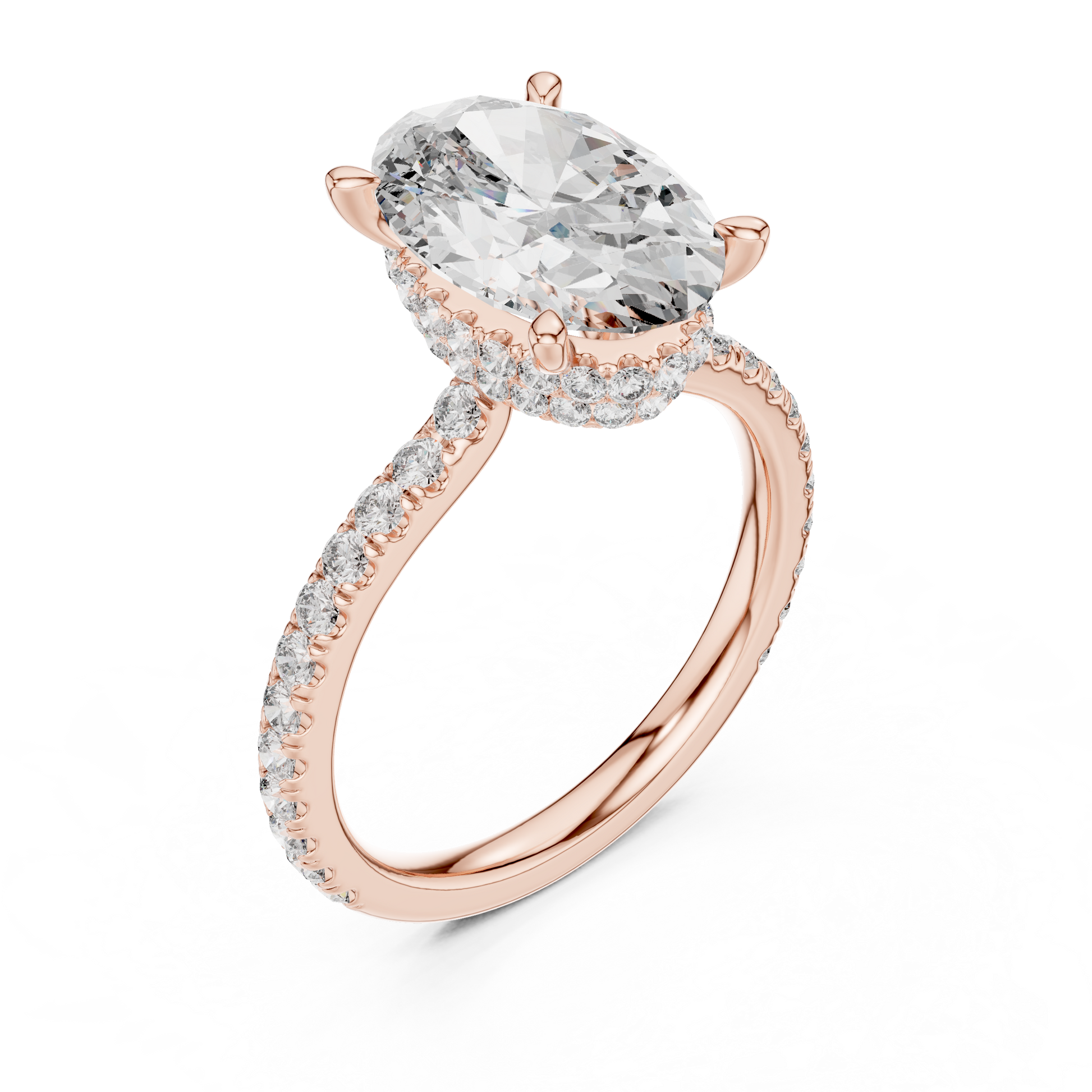 Mixed Shape Lab Grown Diamond Halo Ring