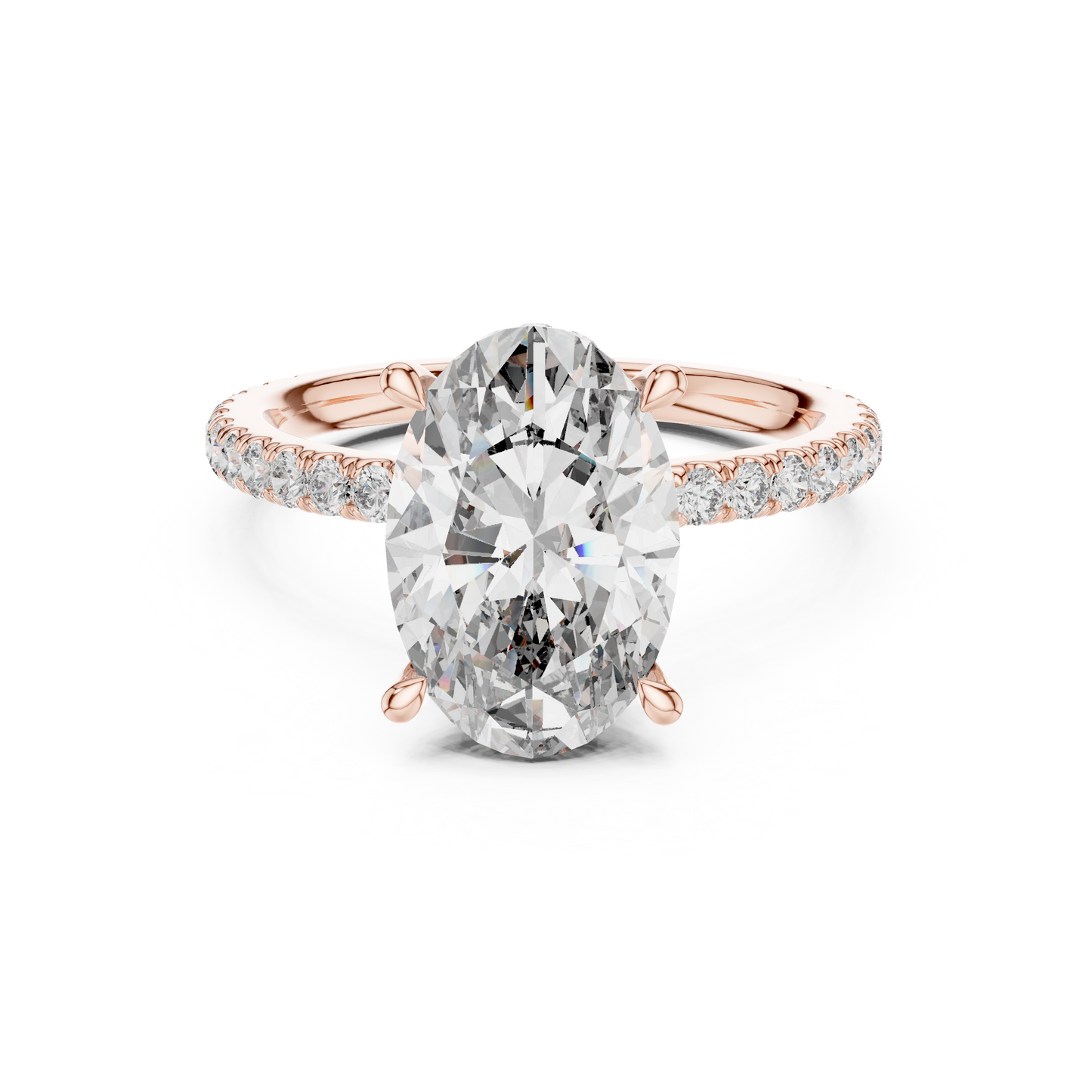 Mixed Shape Lab Grown Diamond Halo Ring